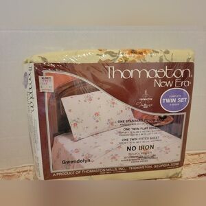 Vintage Thomaston New Era Floral 3 Piece Sheet Set Twin NEW Gwendolyn Cottage